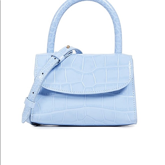 BY FAR MINI SKY BLUE CROCO EMBOSSED LEATHER - Picture 5 of 10